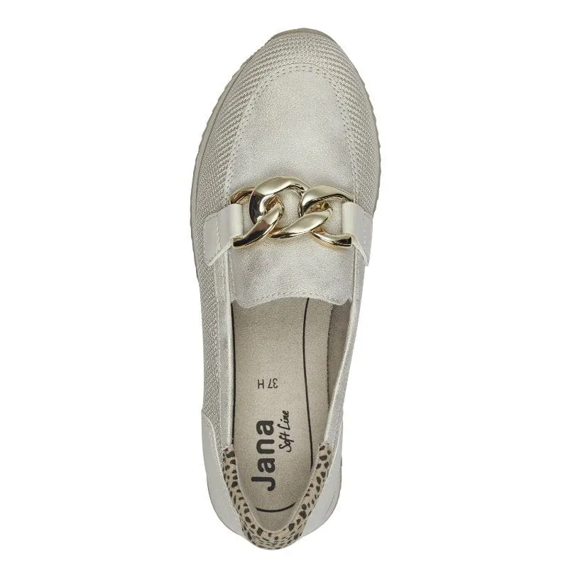 Jana Womens Beige Softline Loafer 8-24766-42