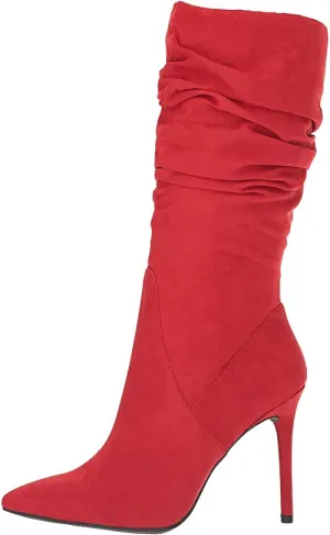 Jessica Simpson Womens js-lyndy2 Pointed Toe Mid-Calf Fashion, Red, Size 9.0