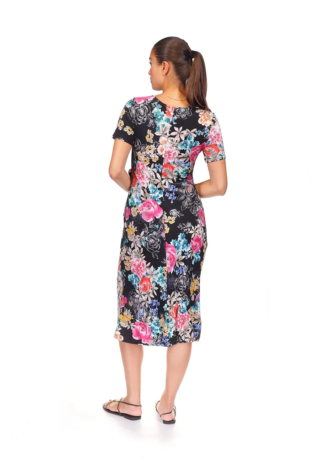 Johnny Was The Janie Favorite Side Tie Knit Dress - Laville Black T38225-3