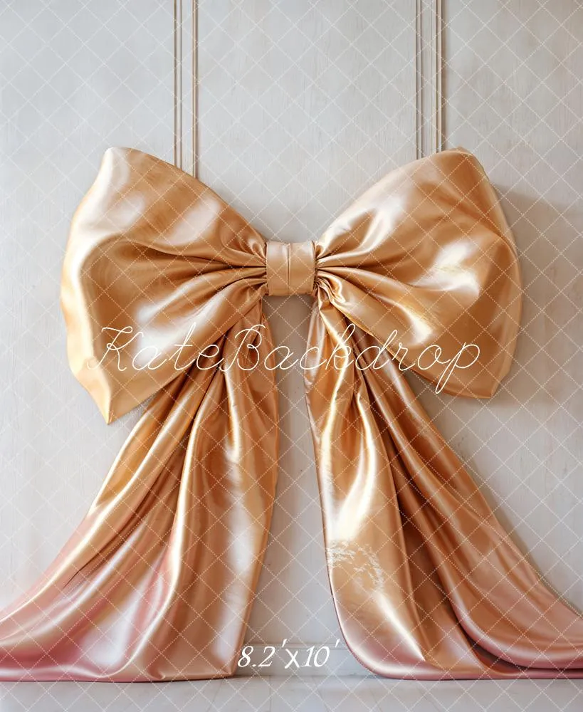 Kate Elegant Gold Bow Backdrop Designed by Emetselch