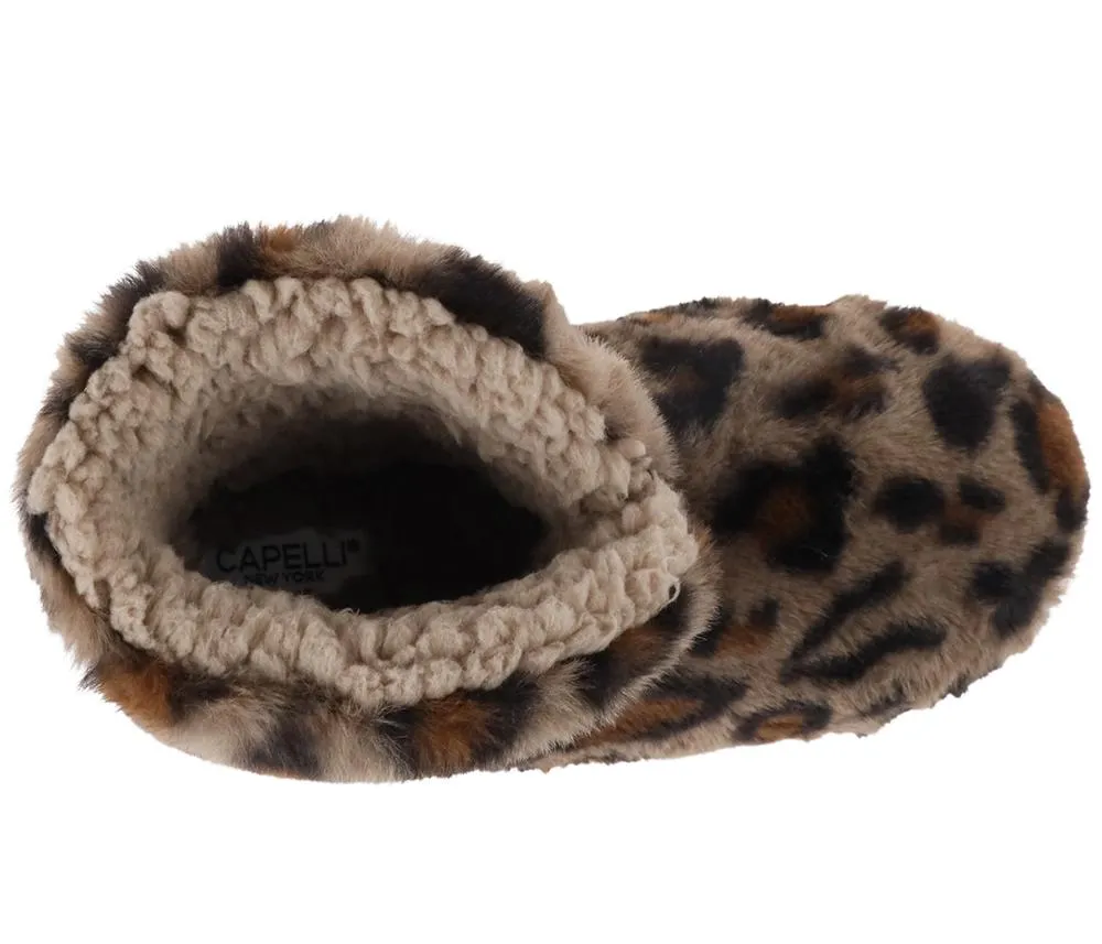 Ladies Faux Fur Boot Slipper