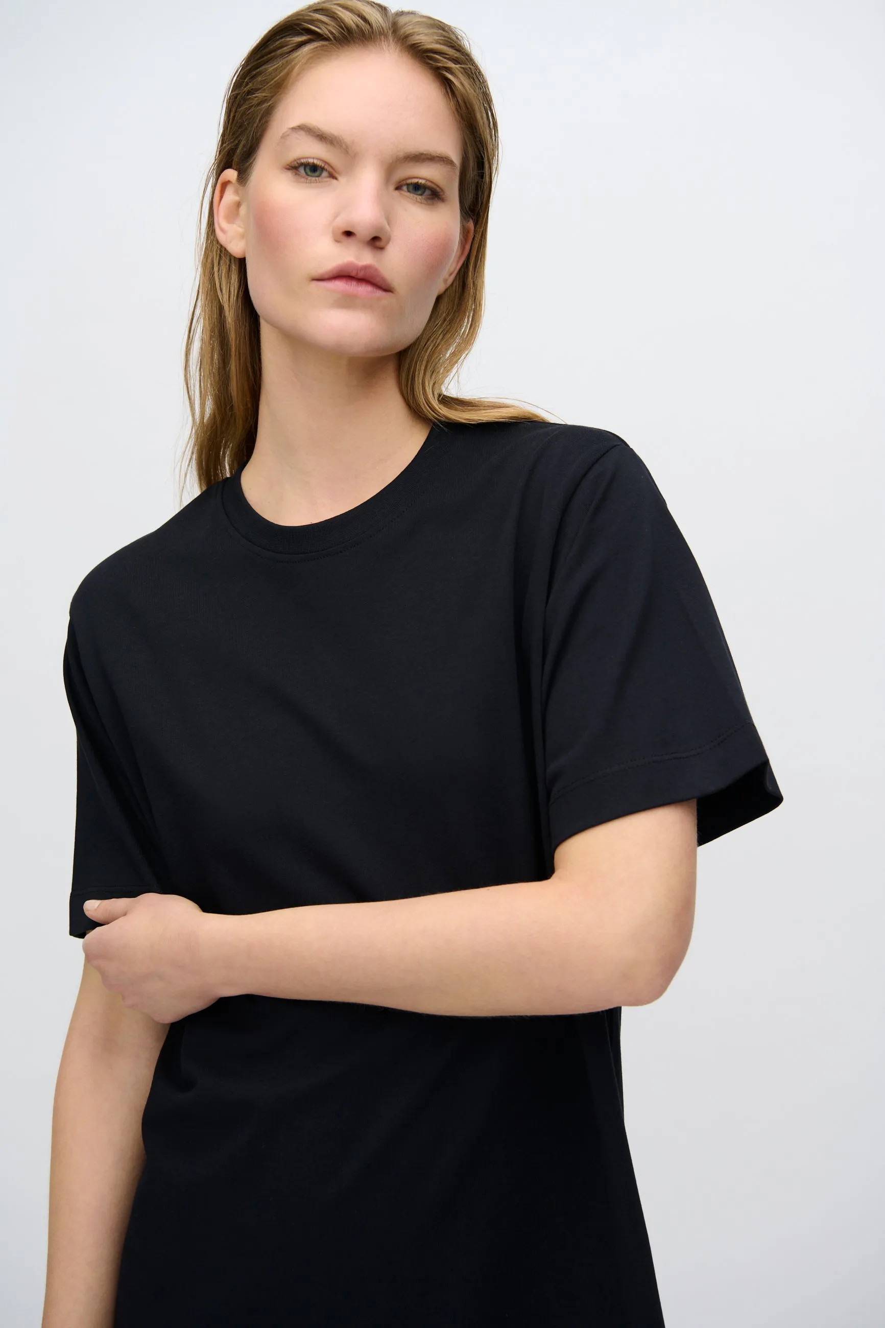 Lida t-shirt dress 4249 GOTS - Black