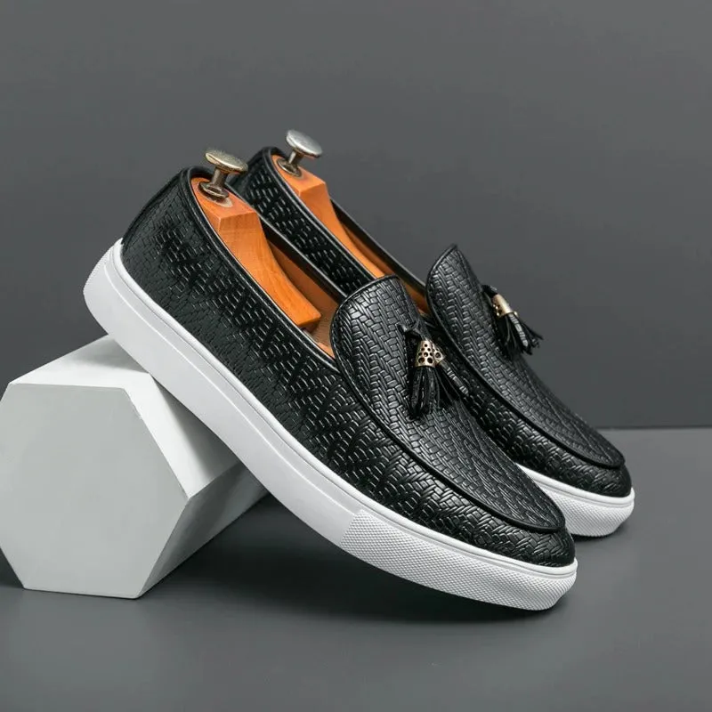 Logan Pierce Embossed Leather Loafer