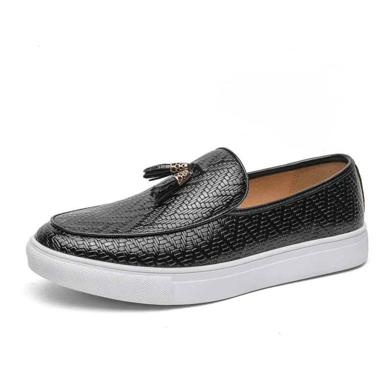 Logan Pierce Embossed Leather Loafer