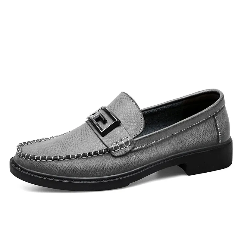 Logan Pierce Textured Leather Loafer