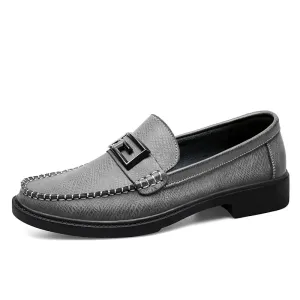 Logan Pierce Textured Leather Loafer
