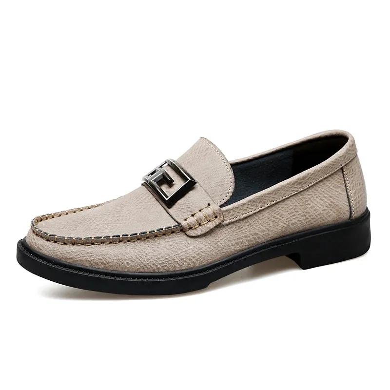 Logan Pierce Textured Leather Loafer