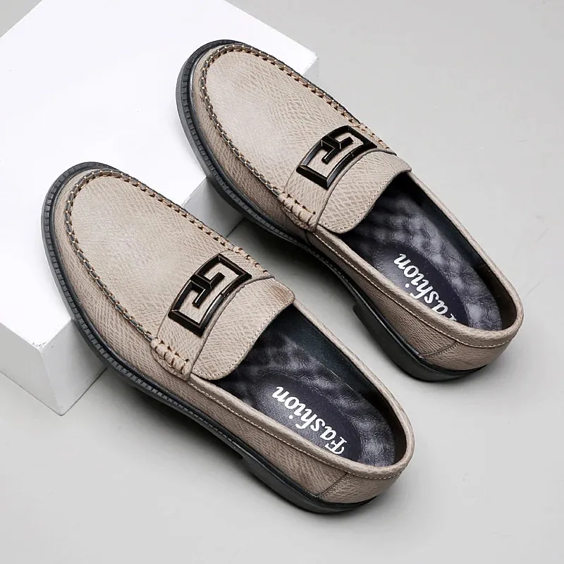 Logan Pierce Textured Leather Loafer