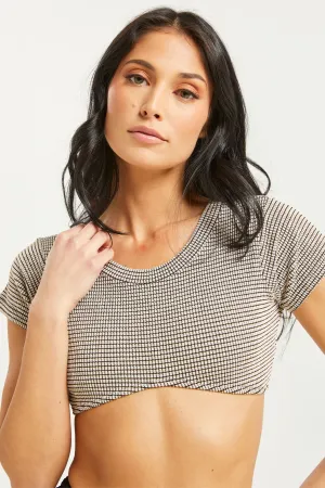 Lounge Cropped Tee Off White