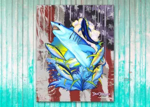 Mako Shark American Flag