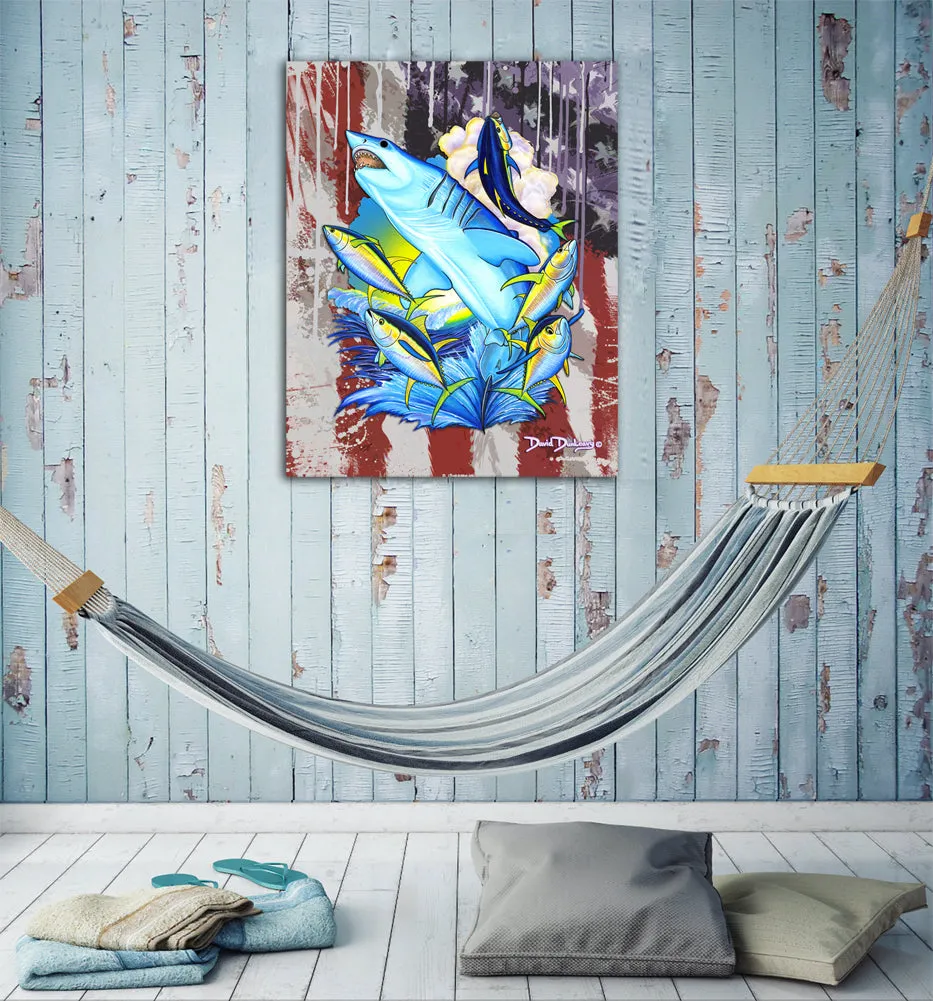 Mako Shark American Flag