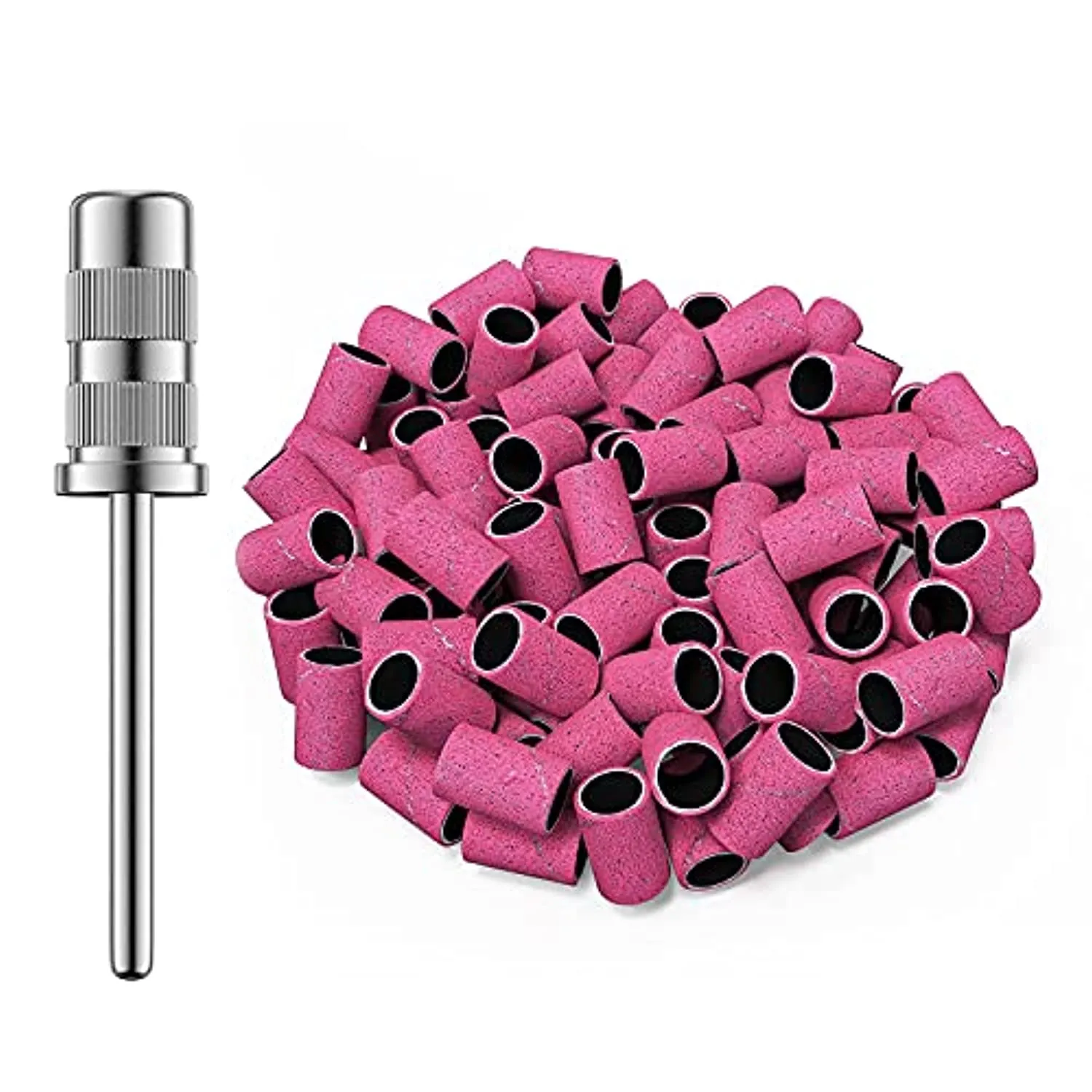 MelodySusie 10Pcs Diamond Nail Drill Bit Set, 3/32'' (2.35mm) Professional Cuticle Nail Drill Bits Kit for Acrylic Gel Nails, Efile Manicure Pedicure Shapen Remove Tools, Home Salon Use