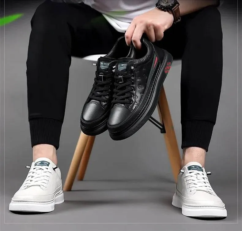 Men's Casual Shoes - Soft Leather Loafers Sneakers - TSS436