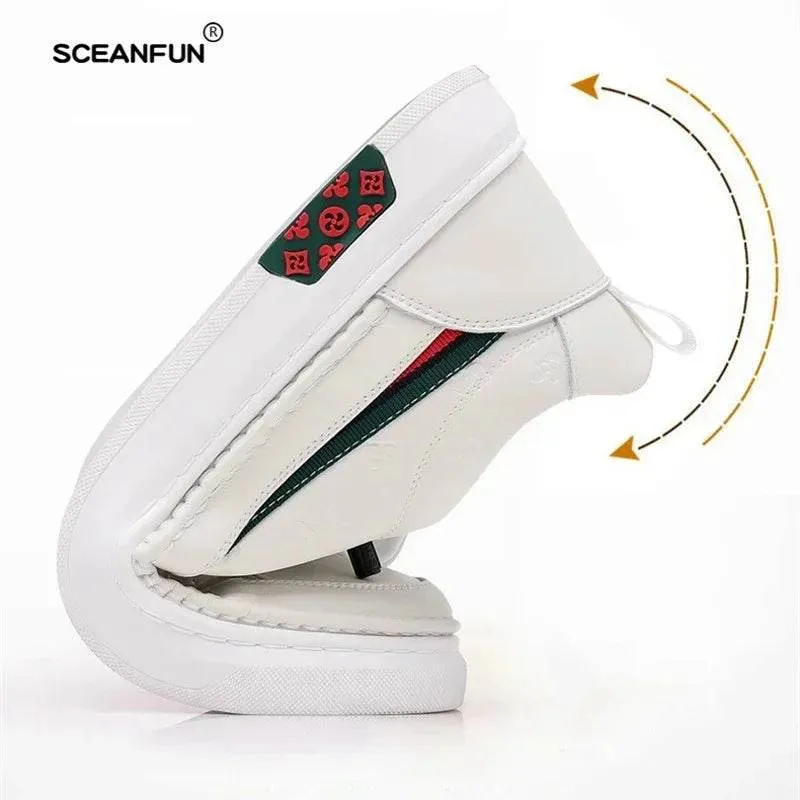 Men's Casual Shoes - Soft Leather Loafers Sneakers - TSS436