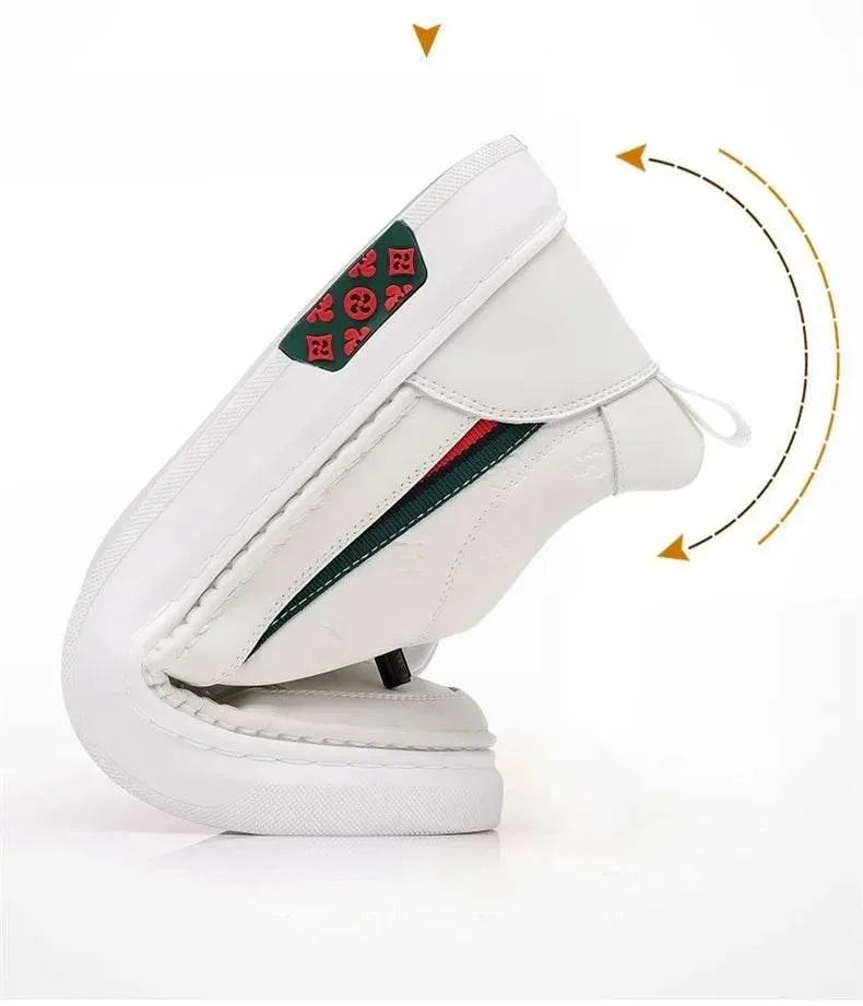 Men's Casual Shoes - Soft Leather Loafers Sneakers - TSS436