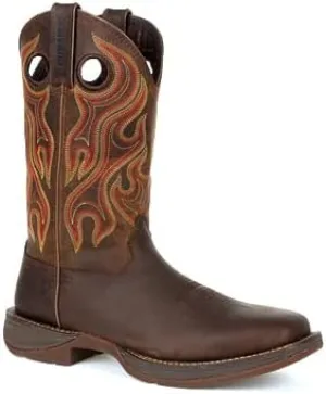 Men's Durango 12" Rebel Dark Chestnut Pull On Soft Toe Western Boot