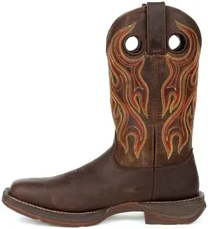 Men's Durango 12" Rebel Dark Chestnut Pull On Soft Toe Western Boot