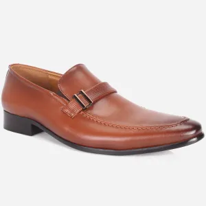 Mens "HUZIM" Leather Office Formal Slide In Shoes