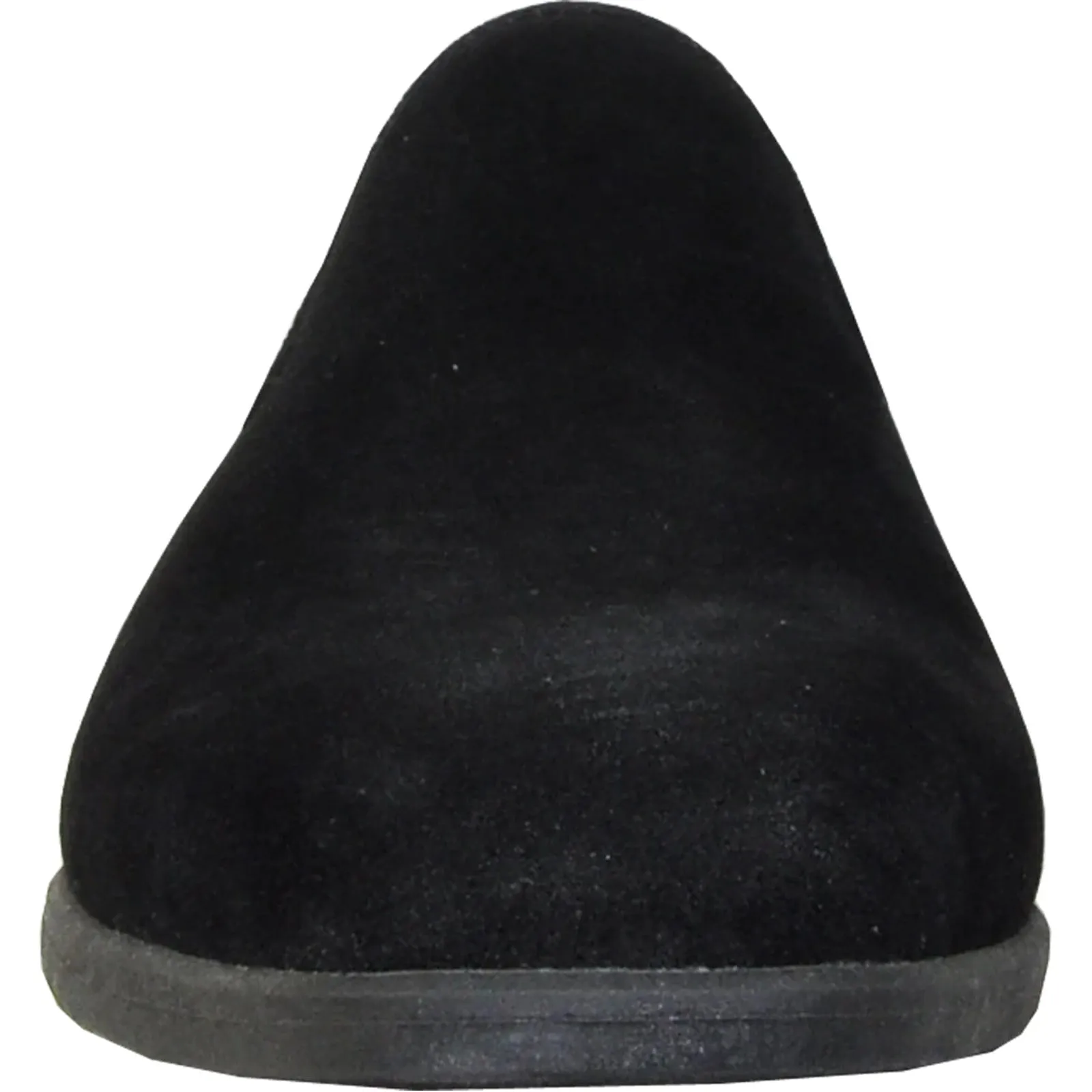 Mens Vegan Suede Wedding & Prom Slip On Loafer Dress Shoe in Black