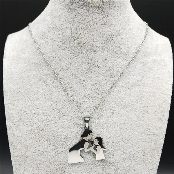 Mom Child Necklace