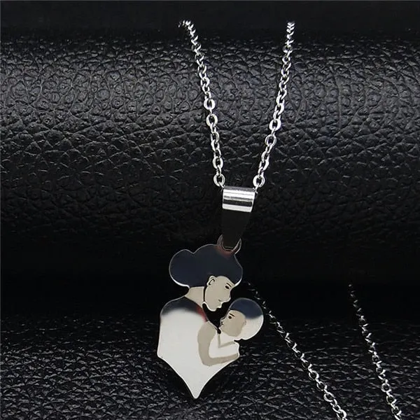 Mom Child Necklace