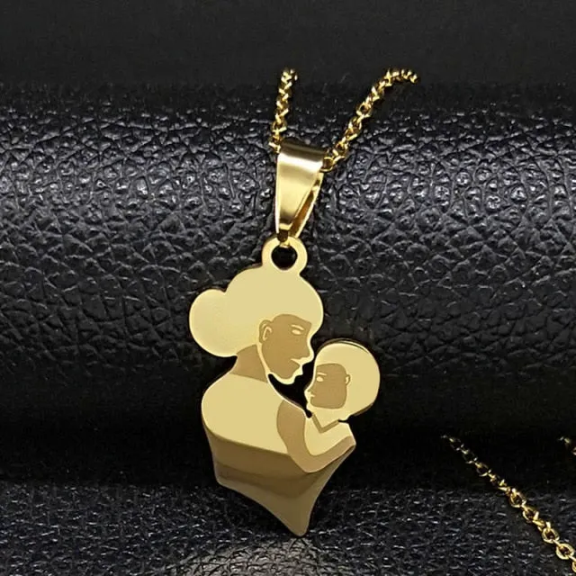 Mom Child Necklace