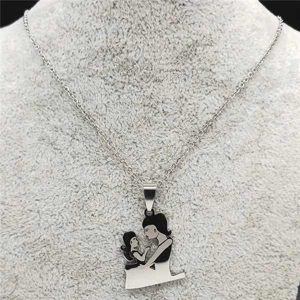 Mom Child Necklace