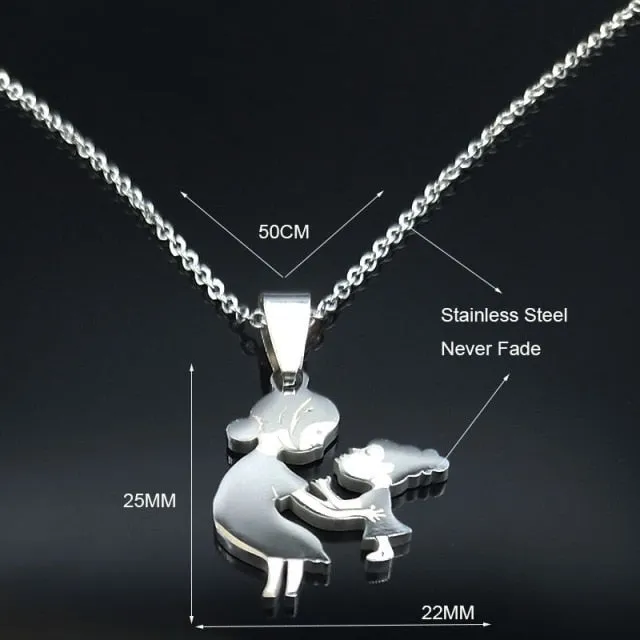 Mom Child Necklace