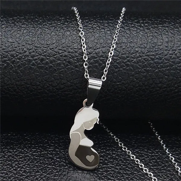 Mom Child Necklace
