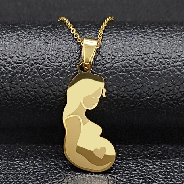 Mom Child Necklace