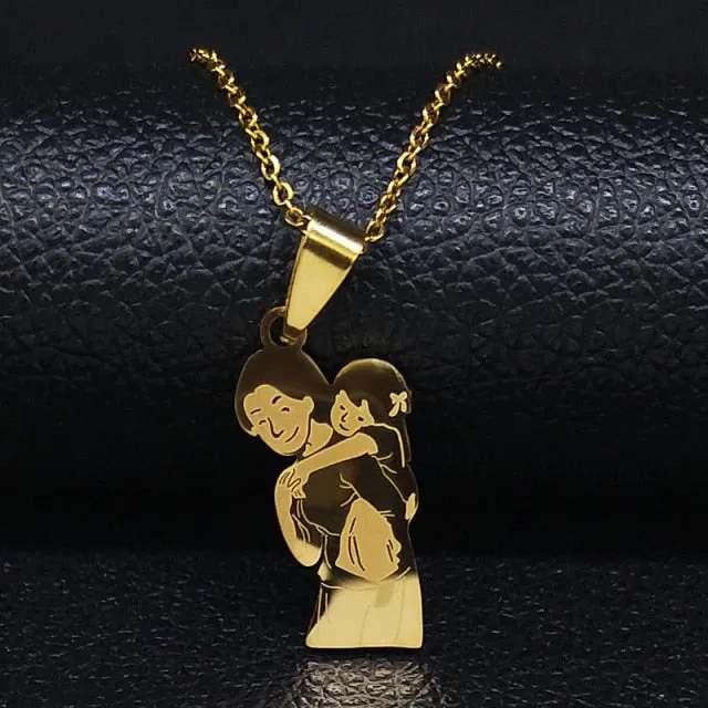 Mom Child Necklace