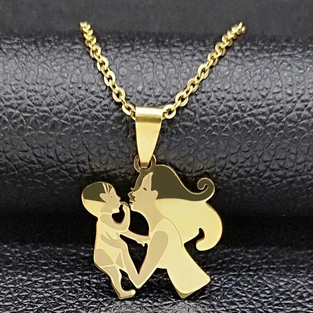 Mom Child Necklace
