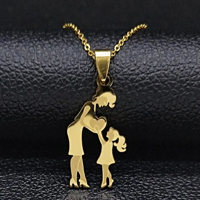 Mom Child Necklace