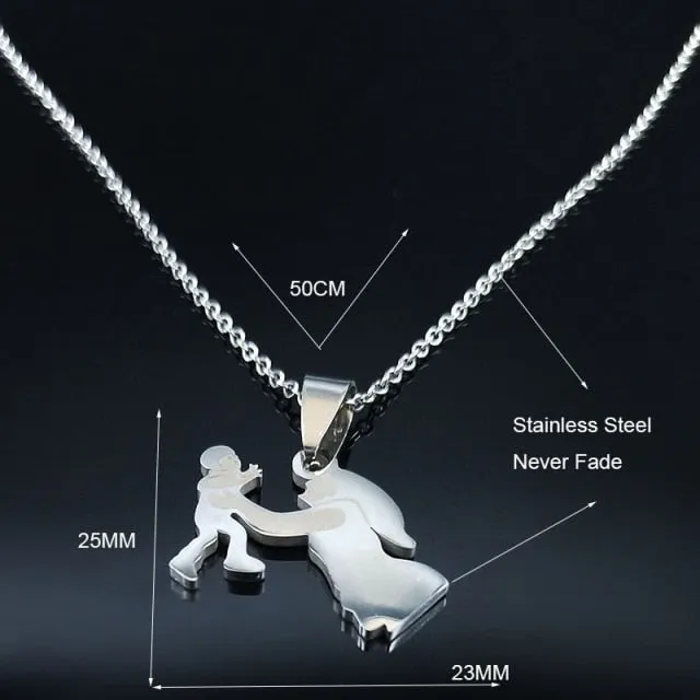 Mom Child Necklace