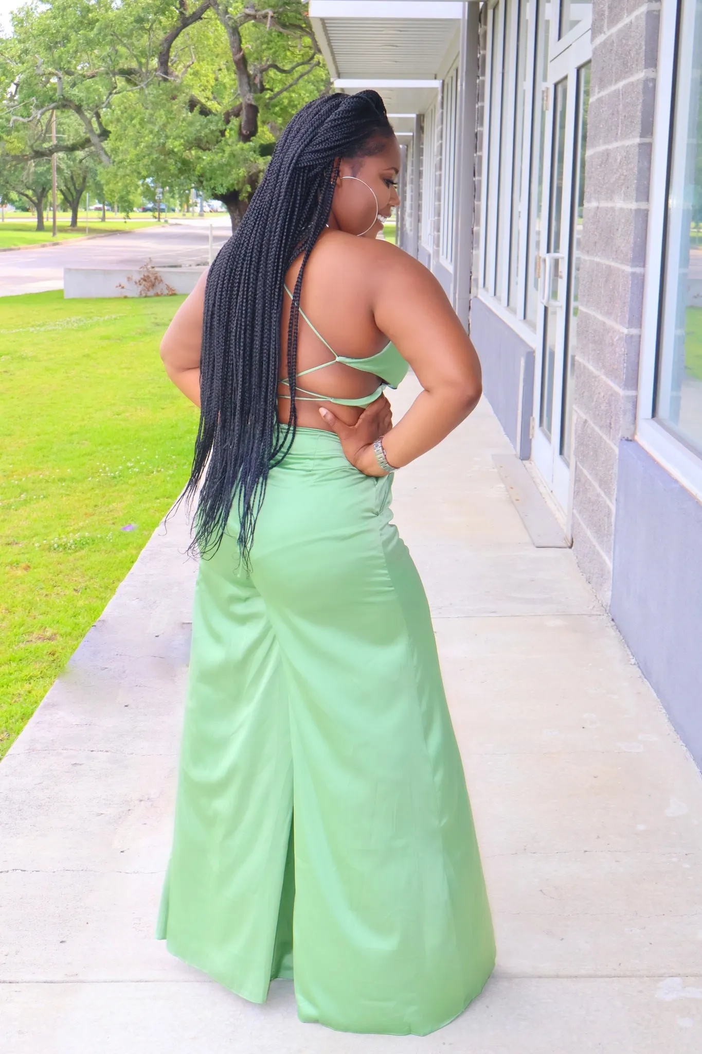 MORE OF ME JUMPSUIT - SAGE