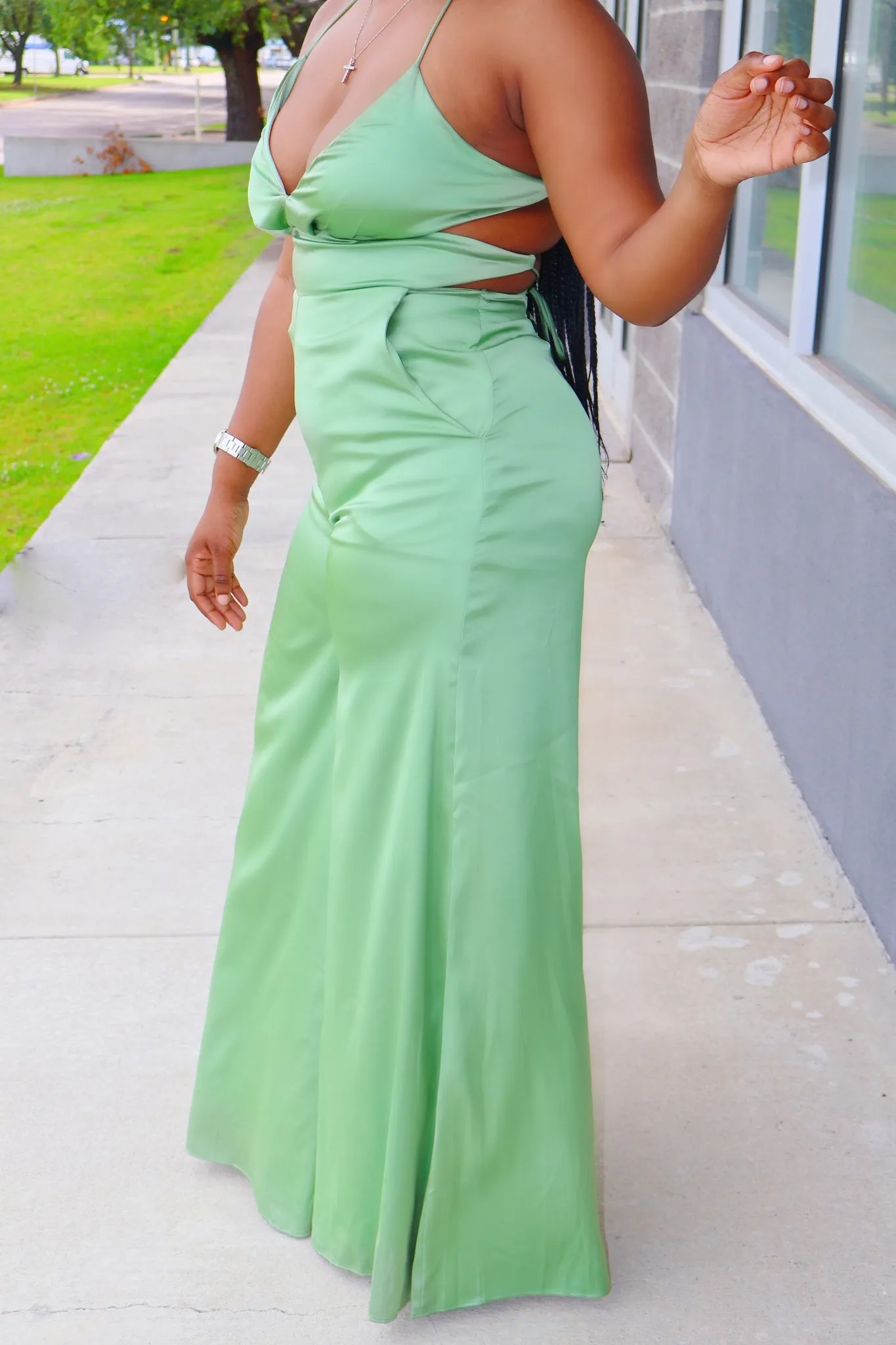 MORE OF ME JUMPSUIT - SAGE