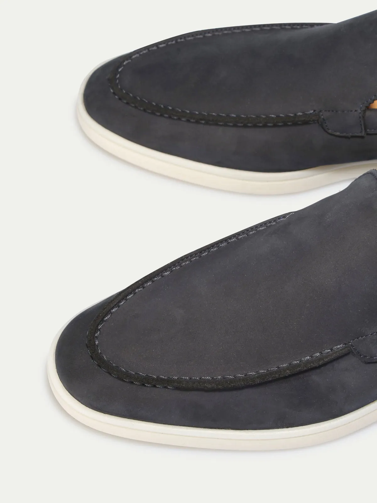 Navy Nubuck - Yacht Loafers