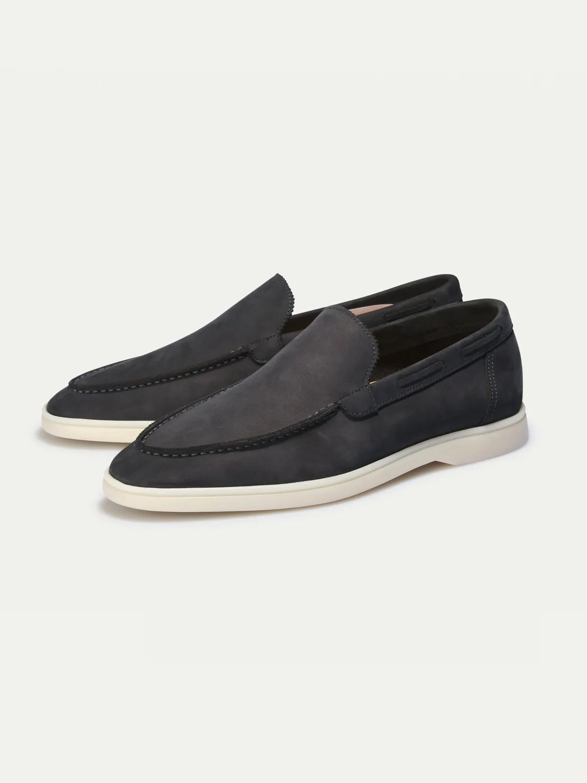Navy Nubuck - Yacht Loafers