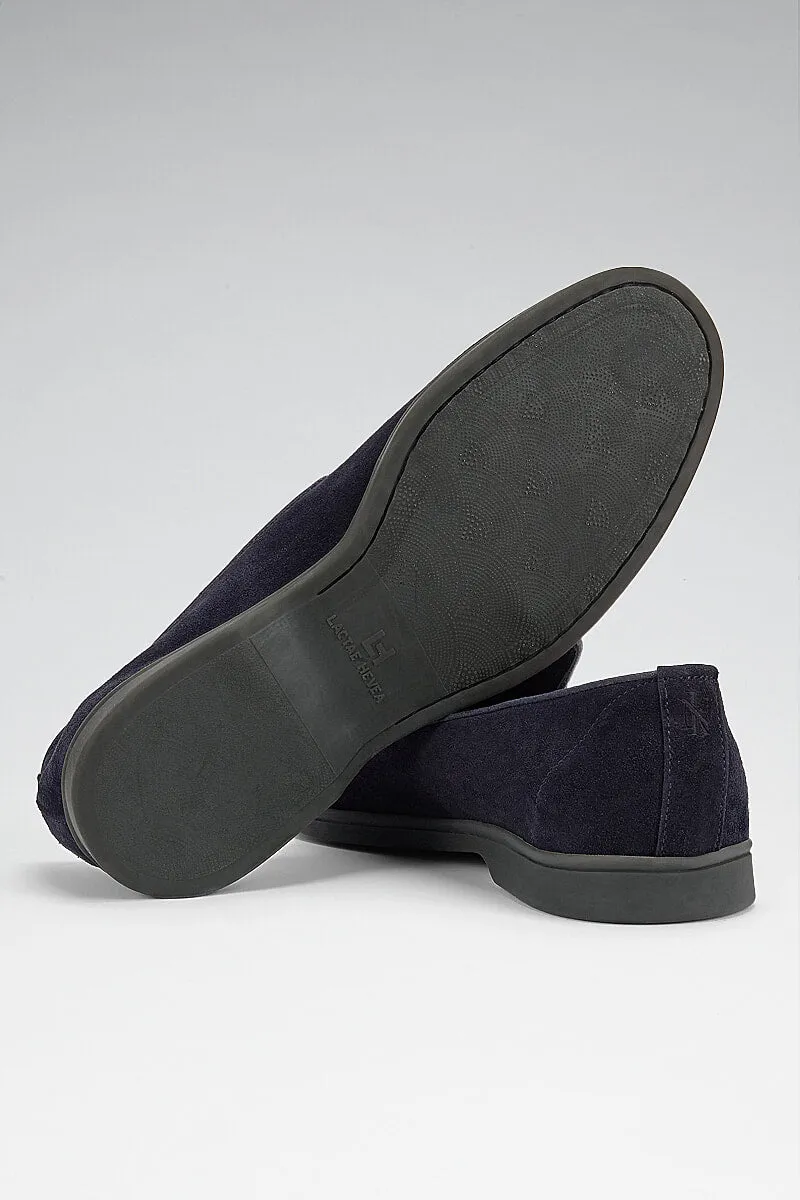 Navy Suede All Day Slipper