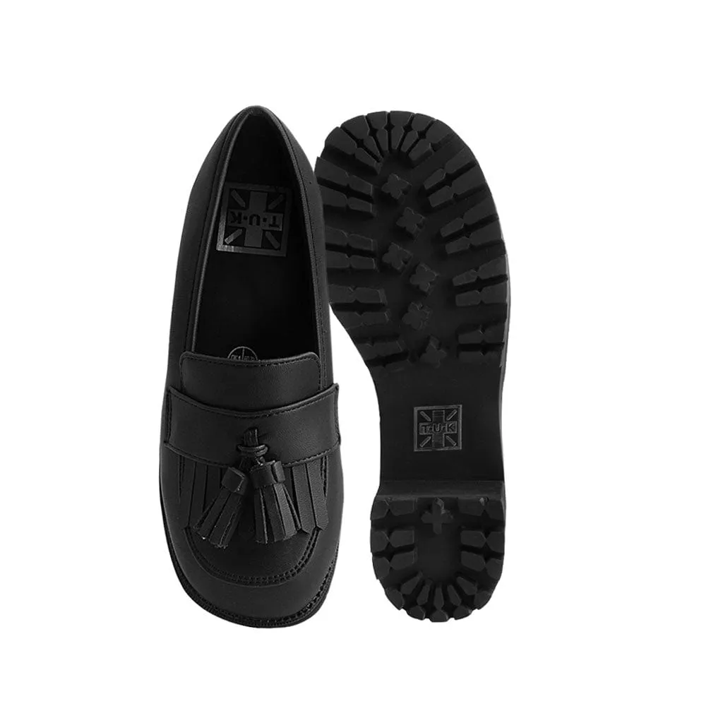 Nosebleed Platform Loafer Black Vegan TUKskin