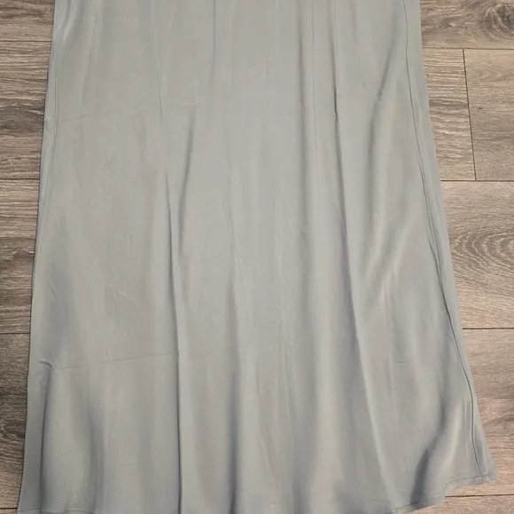 NWT, Anthropologie Elegant Green Maxi Skirt, Sz L