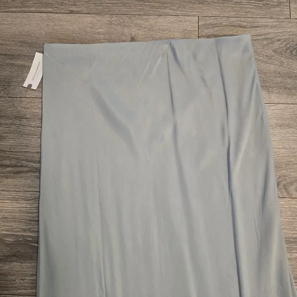 NWT, Anthropologie Elegant Green Maxi Skirt, Sz L