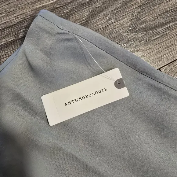 NWT, Anthropologie Elegant Green Maxi Skirt, Sz L