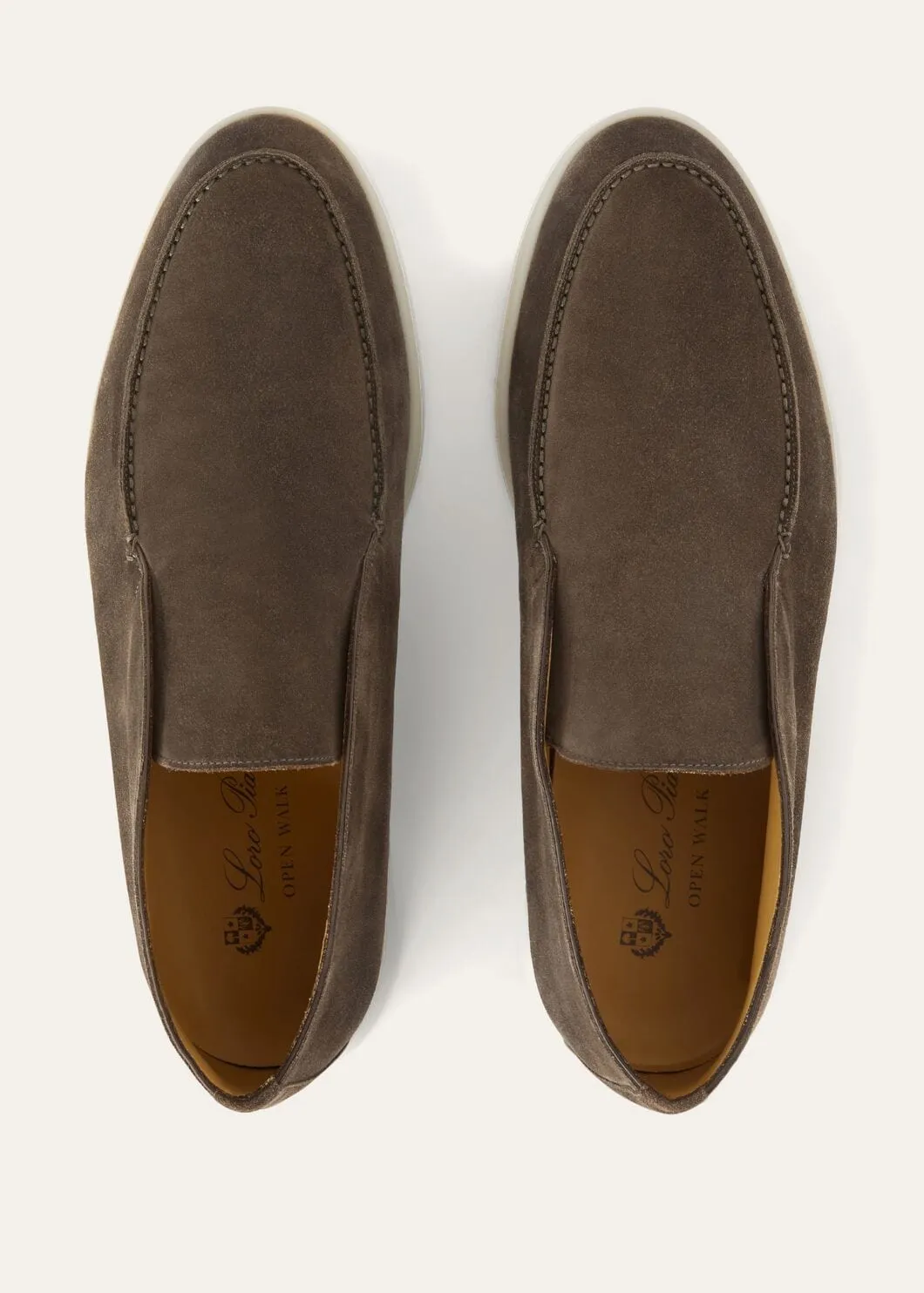 Open Walk Boots in Warm Grey Suede
