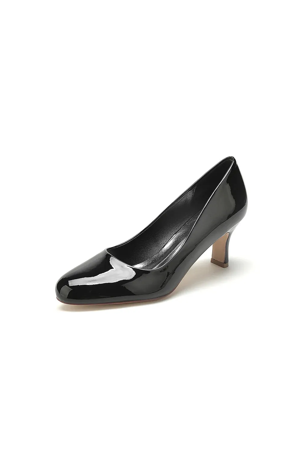 Patent Leather Wedding Block Heels