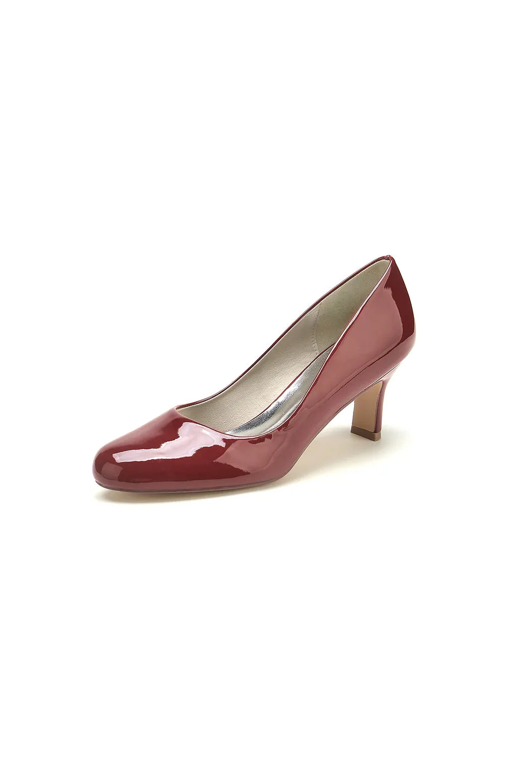 Patent Leather Wedding Block Heels
