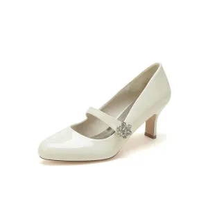 Patent Leather Wedding Chunky Heels