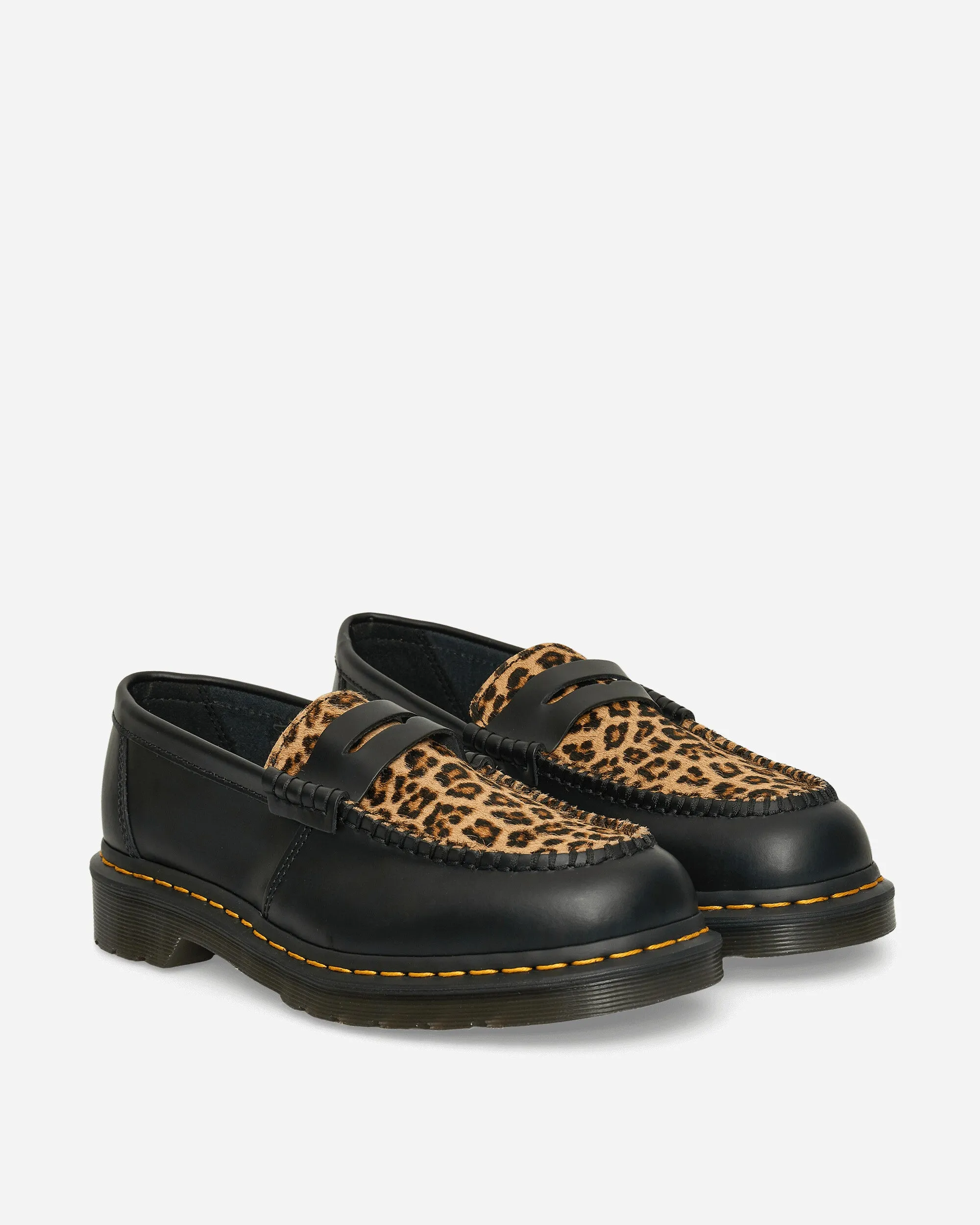 Penton Smooth Leather Loafers Black / Light Tan
