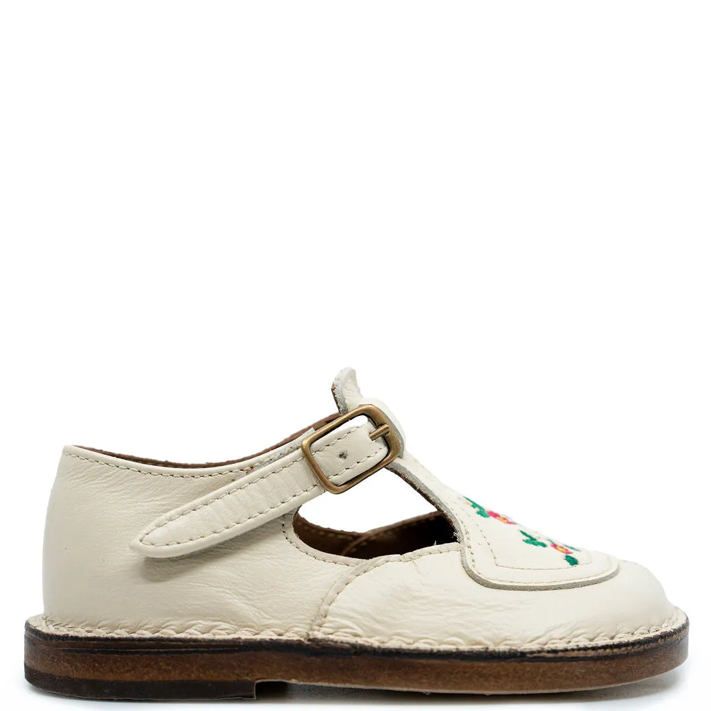 Pepe Milk Flower Vintage T Strap Loafer