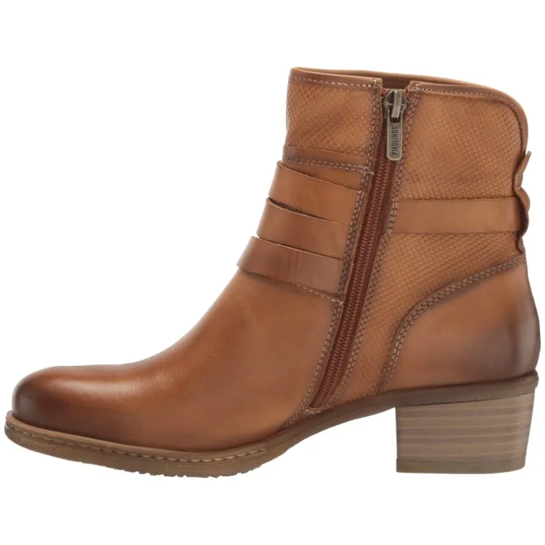 Pikolinos Zaragoza Calfskin Leather Women's Zip Up Ankle Boots
